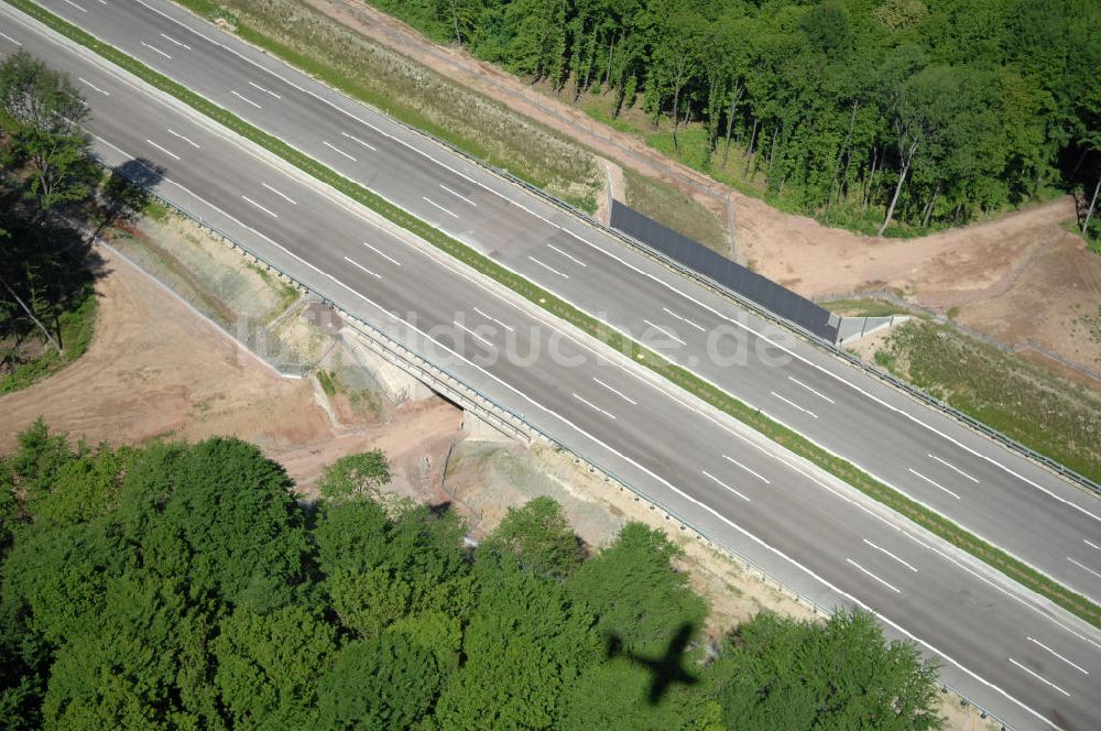 Hötzelsroda von oben - Neuer A4 -Autobahnverlauf bei Hötzelsroda - new A4 motorway course E40 / A4 near Hötzelsroda in thuringia