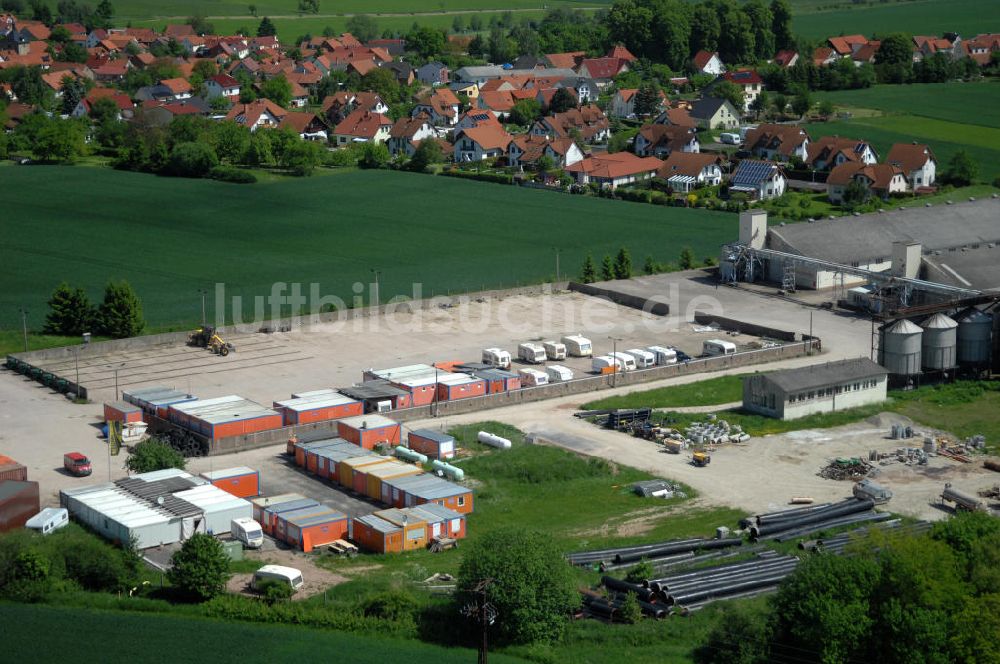 Luftbild Hötzelsroda - Neuer A4 -Autobahnverlauf bei Hötzelsroda - new A4 motorway course E40 / A4 near Hötzelsroda in thuringia