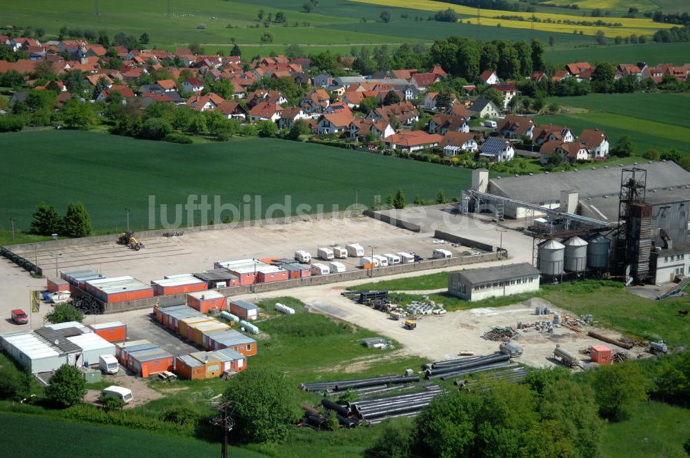 Luftaufnahme Hötzelsroda - Neuer A4 -Autobahnverlauf bei Hötzelsroda - new A4 motorway course E40 / A4 near Hötzelsroda in thuringia