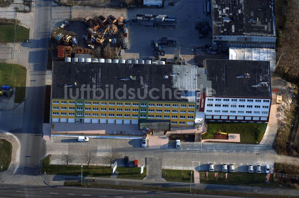 Berlin aus der Vogelperspektive: Neuer Hauptsitz der FORTUNA Wohnungsunternehmen eG in Lichtenberg