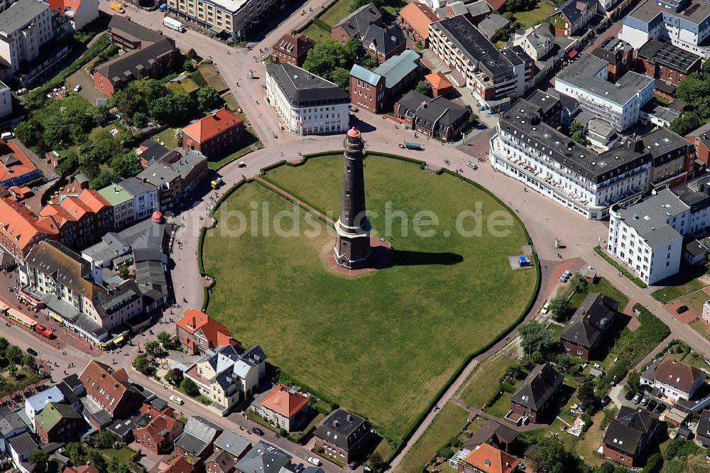 Luftbild Borkum - Neuer Leuchtturm Borkum in Niedersachsen