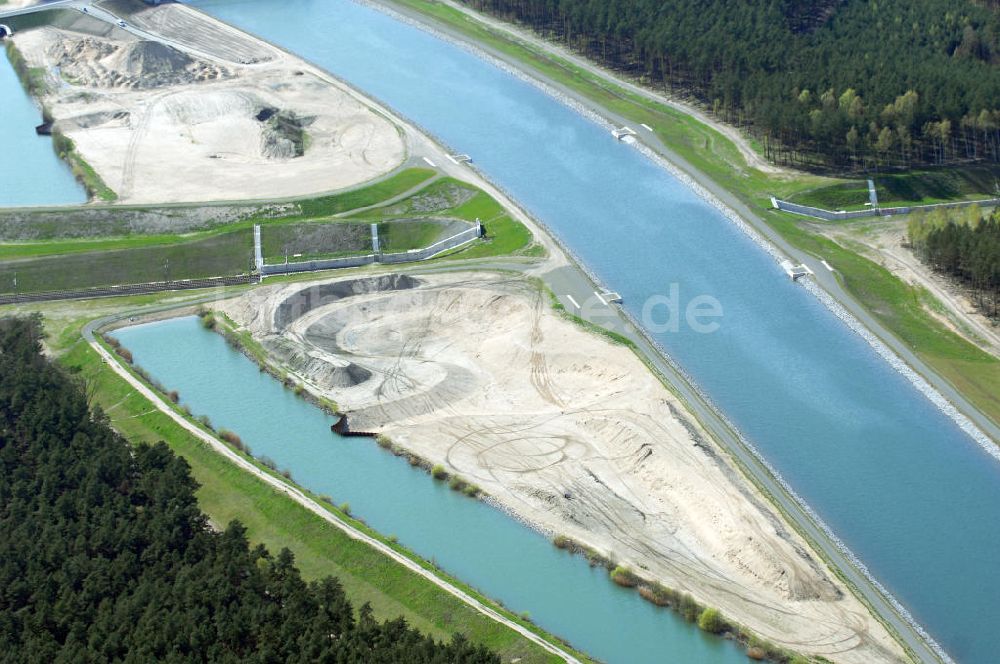 Luftbild Eberswalde - Neuer Verlauf des Oder-Havel-Kanals nördlich von Eberswalde