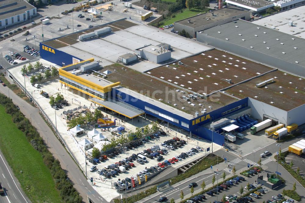 Luftbild Ludwigsburg - Neueröffnetes IKEA Einrichtungshaus in Ludwigsburg