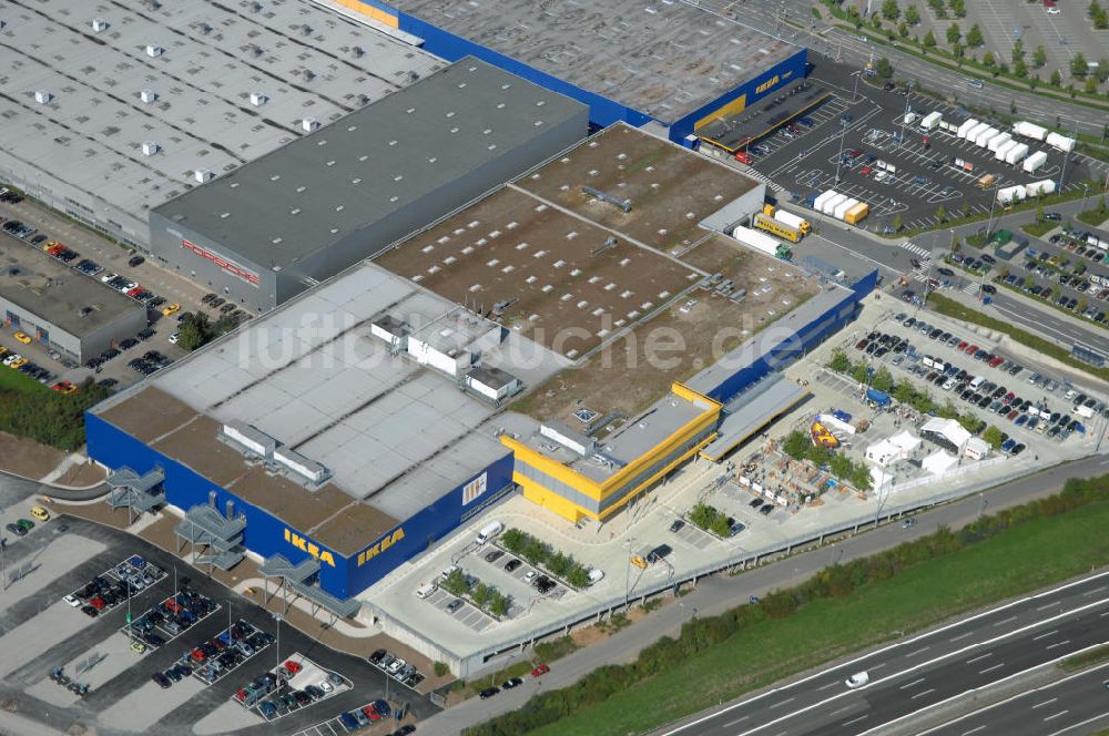 Luftaufnahme Ludwigsburg - Neueröffnetes IKEA Einrichtungshaus in Ludwigsburg