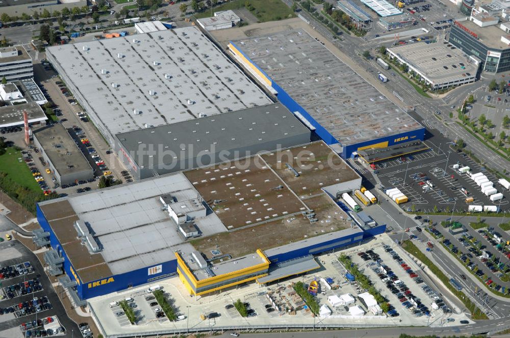 Ludwigsburg von oben - Neueröffnetes IKEA Einrichtungshaus in Ludwigsburg