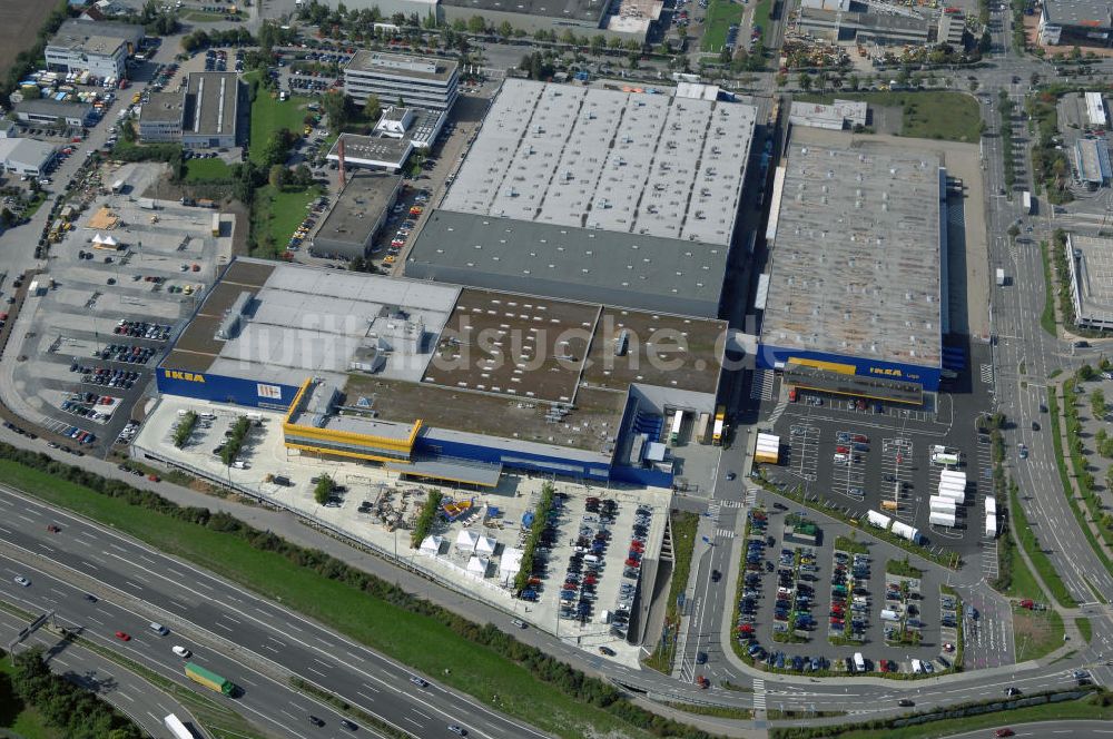 Luftbild Ludwigsburg - Neueröffnetes IKEA Einrichtungshaus in Ludwigsburg