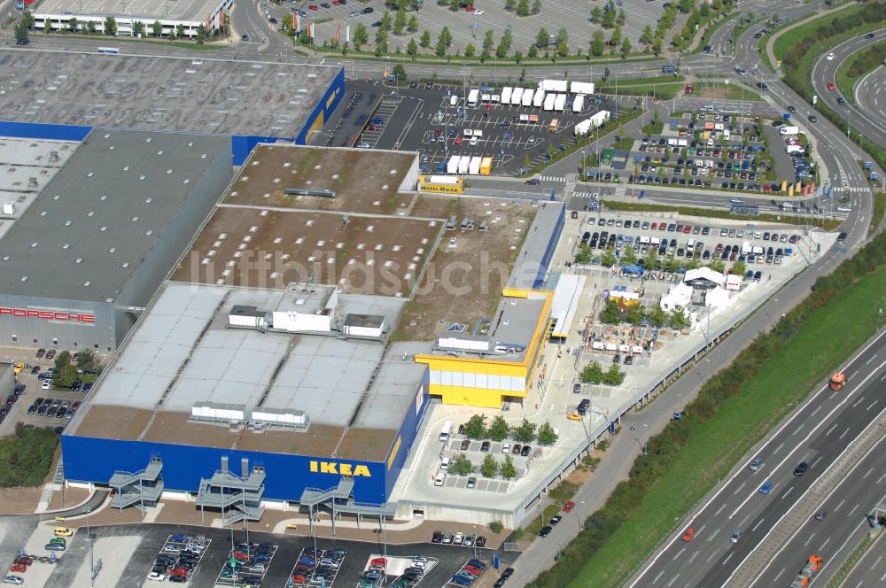 Luftbild Ludwigsburg - Neueröffnetes IKEA Einrichtungshaus in Ludwigsburg