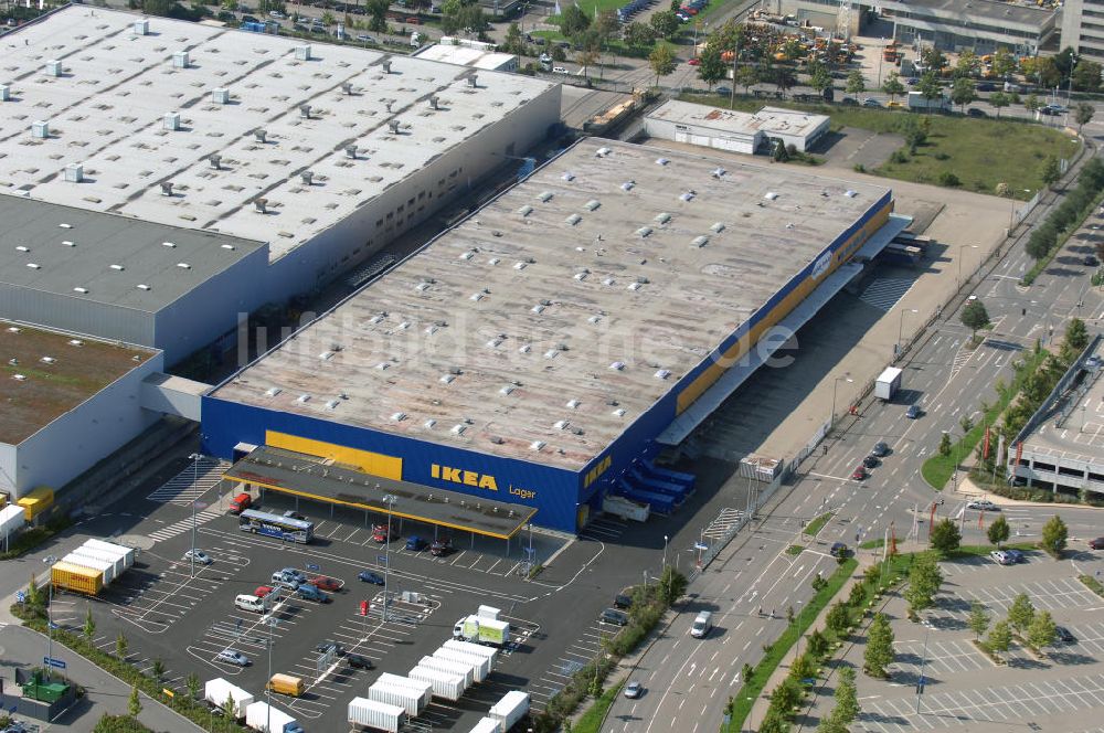 Ludwigsburg aus der Vogelperspektive: Neueröffnetes IKEA Einrichtungshaus in Ludwigsburg