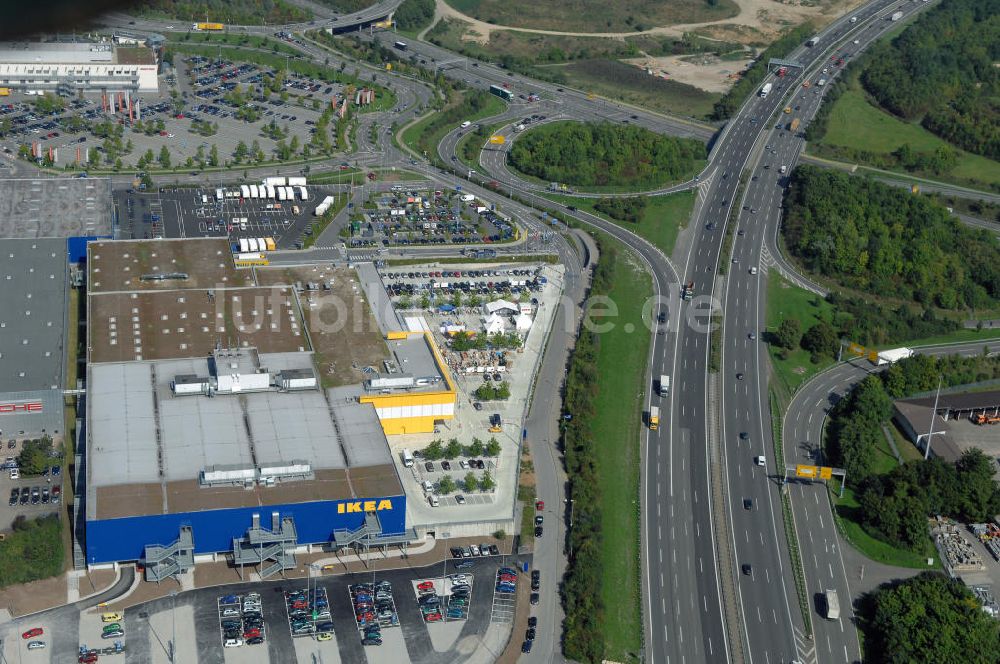 Ludwigsburg von oben - Neueröffnetes IKEA Einrichtungshaus in Ludwigsburg