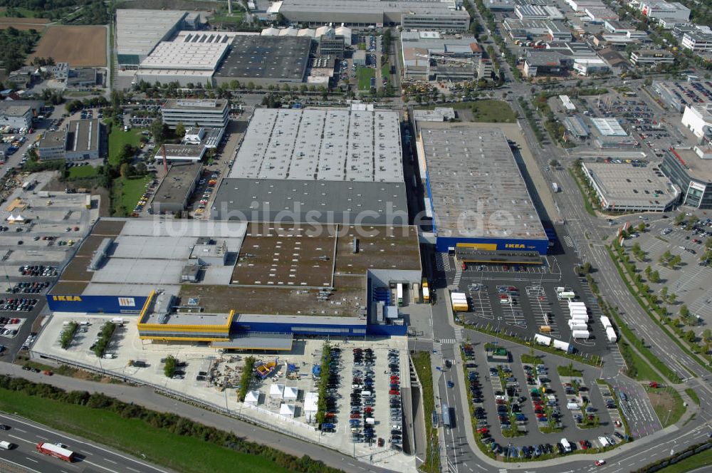 Ludwigsburg von oben - Neueröffnetes IKEA Einrichtungshaus in Ludwigsburg