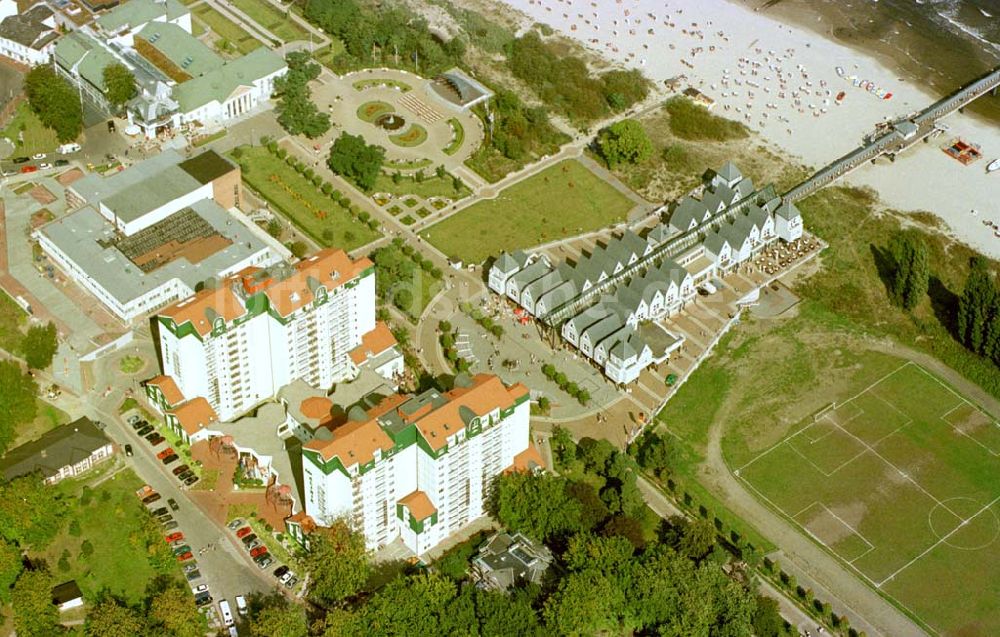 Luftbild Heringsdorf/ Usedom - Neuerrichtete Rehaklinik am Heringsdorfer Strand