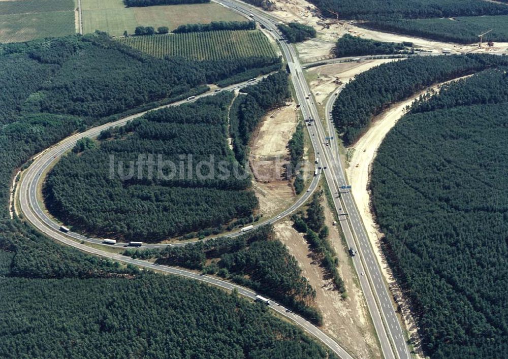 Werder / H. von oben - Neues Autobahnkreuz Werder / H.