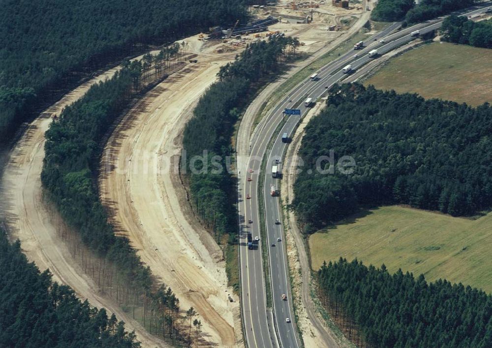 Werder / H. aus der Vogelperspektive: Neues Autobahnkreuz Werder / H.