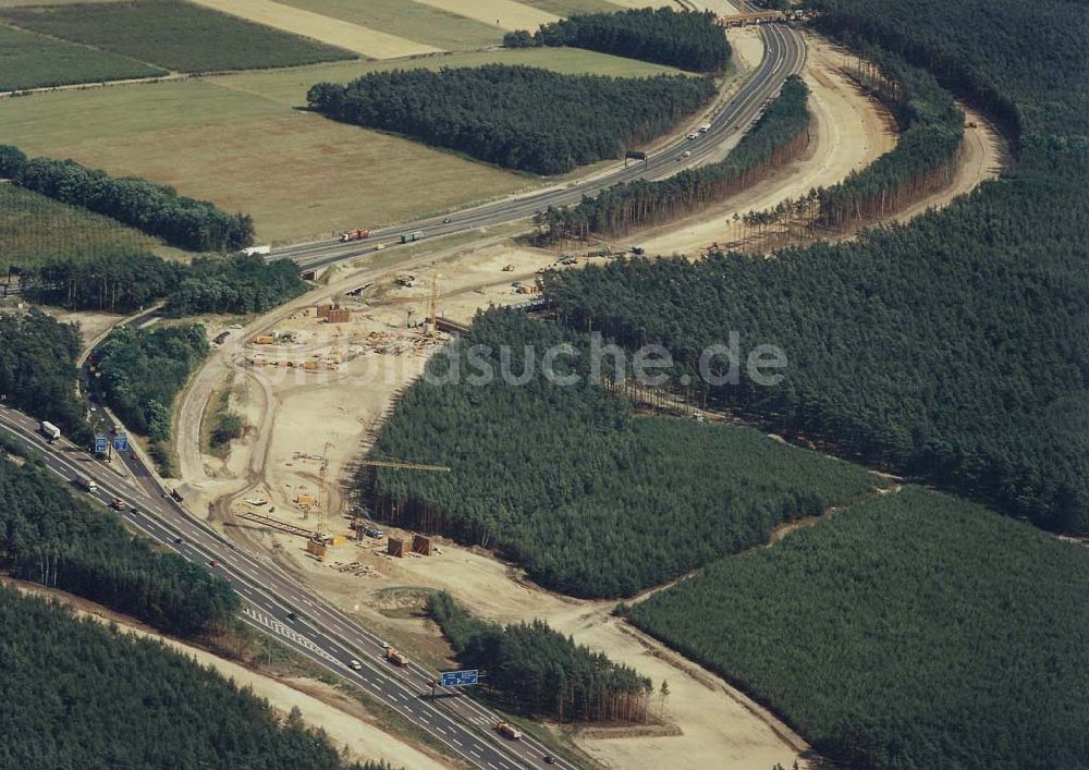 Luftbild Werder / H. - Neues Autobahnkreuz Werder / H.