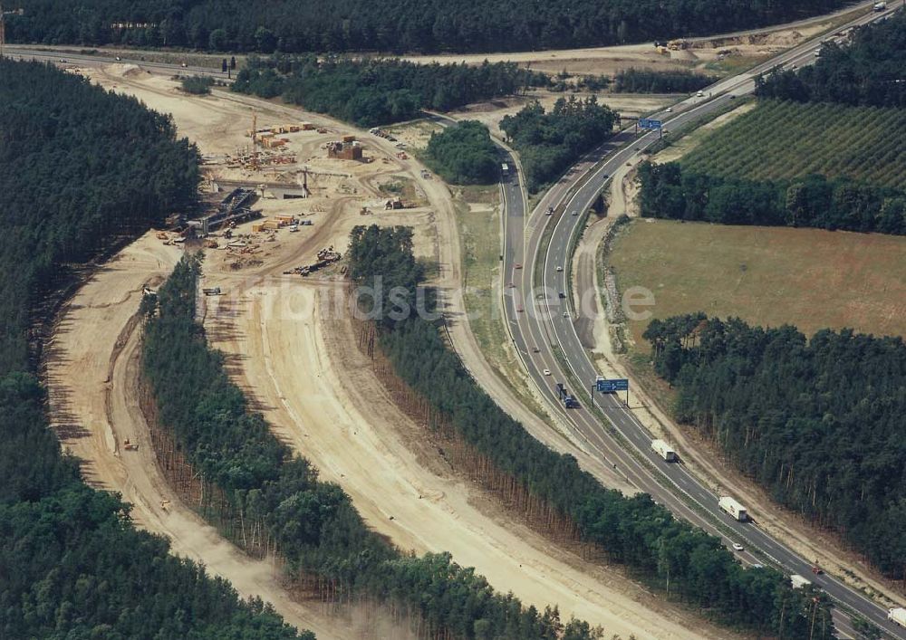 Werder / H. von oben - Neues Autobahnkreuz Werder / H.