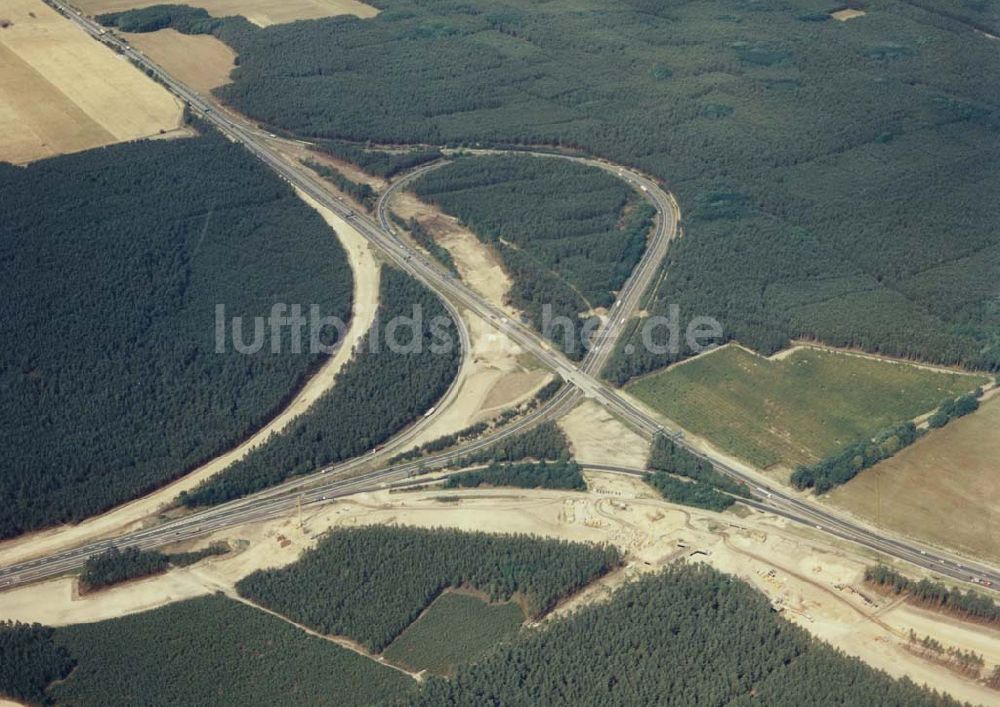 Werder / H. aus der Vogelperspektive: Neues Autobahnkreuz Werder / H.