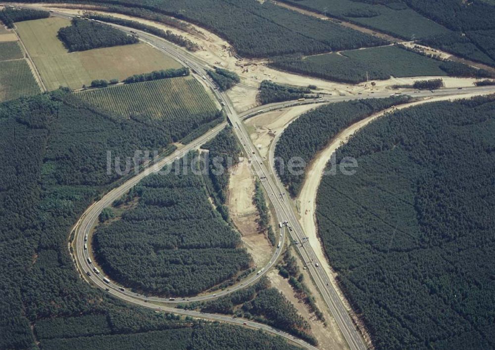 Werder / H. von oben - Neues Autobahnkreuz Werder / H.