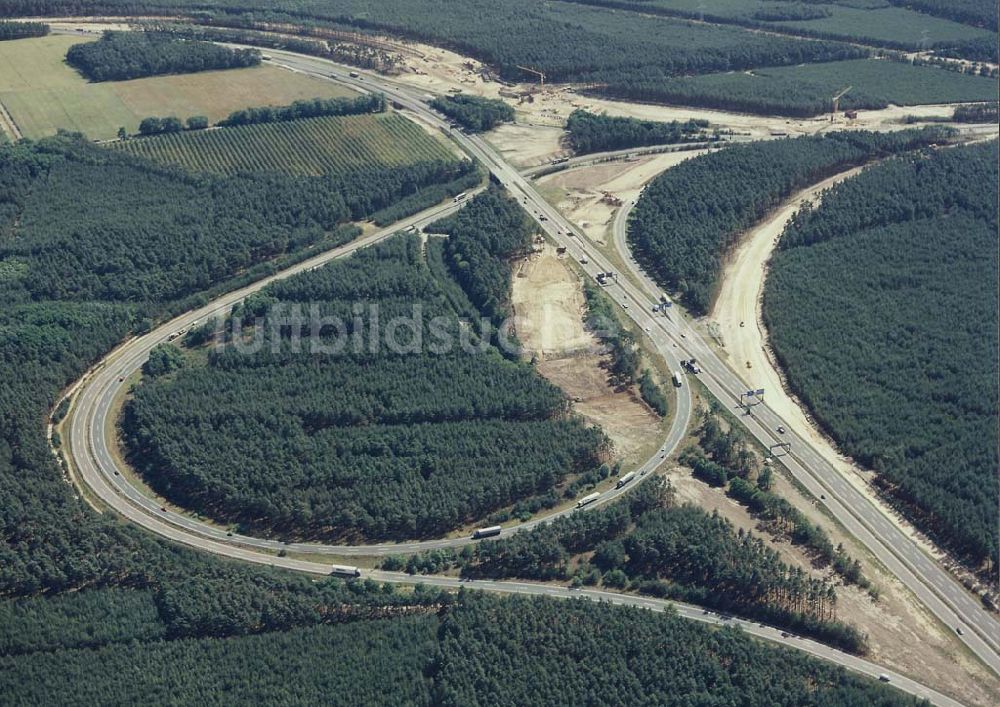 Werder / H. aus der Vogelperspektive: Neues Autobahnkreuz Werder / H.