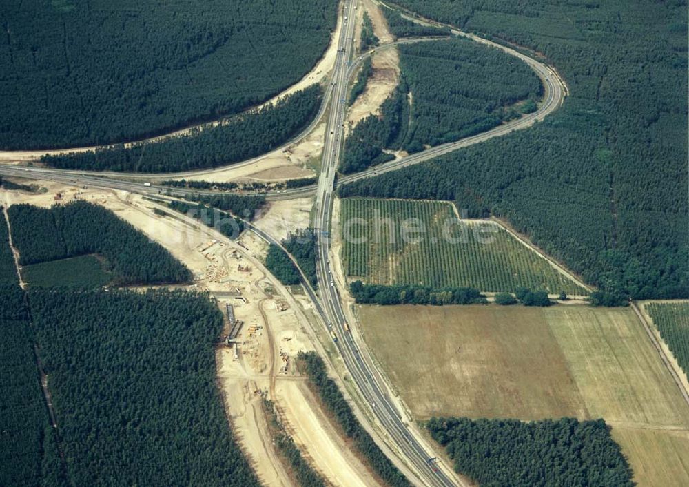 Luftbild Werder / H. - Neues Autobahnkreuz Werder / H.