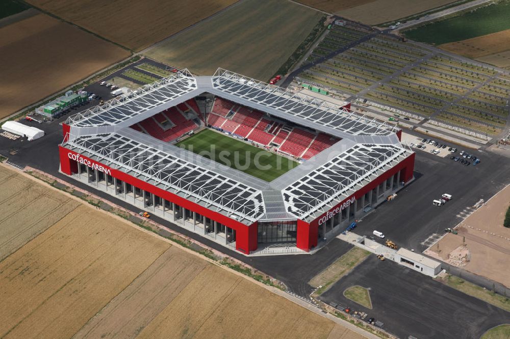 Luftaufnahme Mainz - Neues eingeweihtes Fußball- Stadion Coface-Arena in Mainz