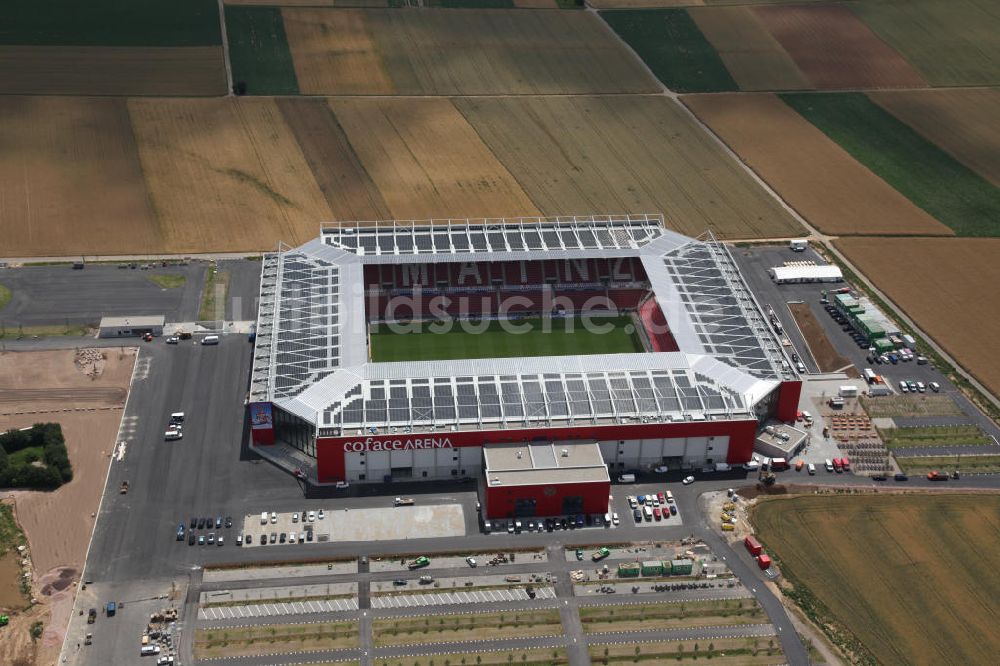 Luftbild Mainz - Neues eingeweihtes Fußball- Stadion Coface-Arena in Mainz