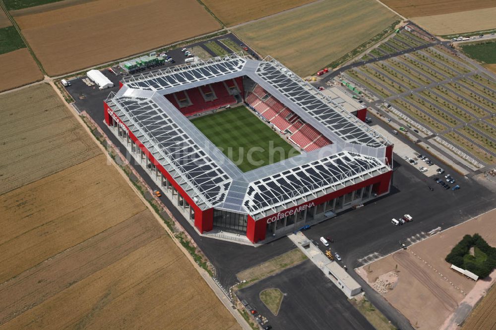 Luftbild Mainz - Neues eingeweihtes Fußball- Stadion Coface-Arena in Mainz