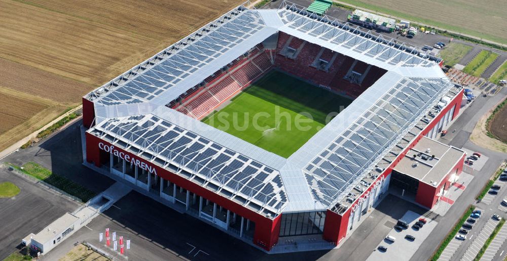 Luftaufnahme Mainz - Neues eingeweihtes Fußball- Stadion Coface-Arena in Mainz