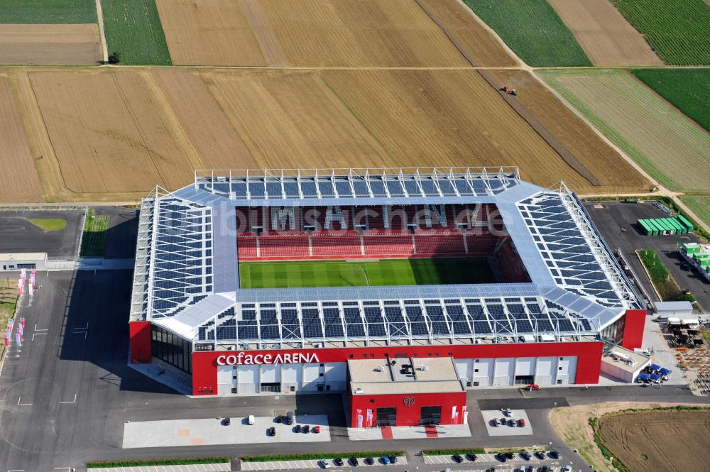 Luftbild Mainz - Neues eingeweihtes Fußball- Stadion Coface-Arena in Mainz