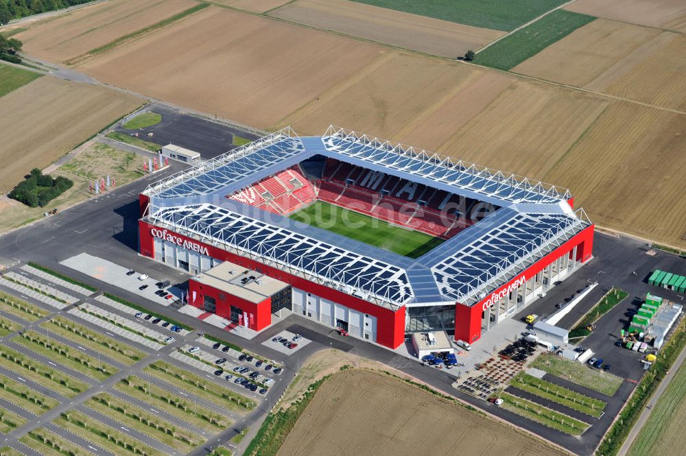 Luftaufnahme Mainz - Neues eingeweihtes Fußball- Stadion Coface-Arena in Mainz