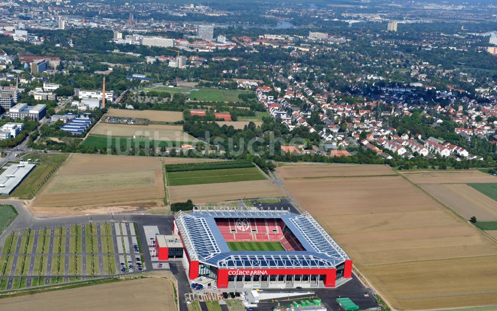 Luftaufnahme Mainz - Neues eingeweihtes Fußball- Stadion Coface-Arena in Mainz