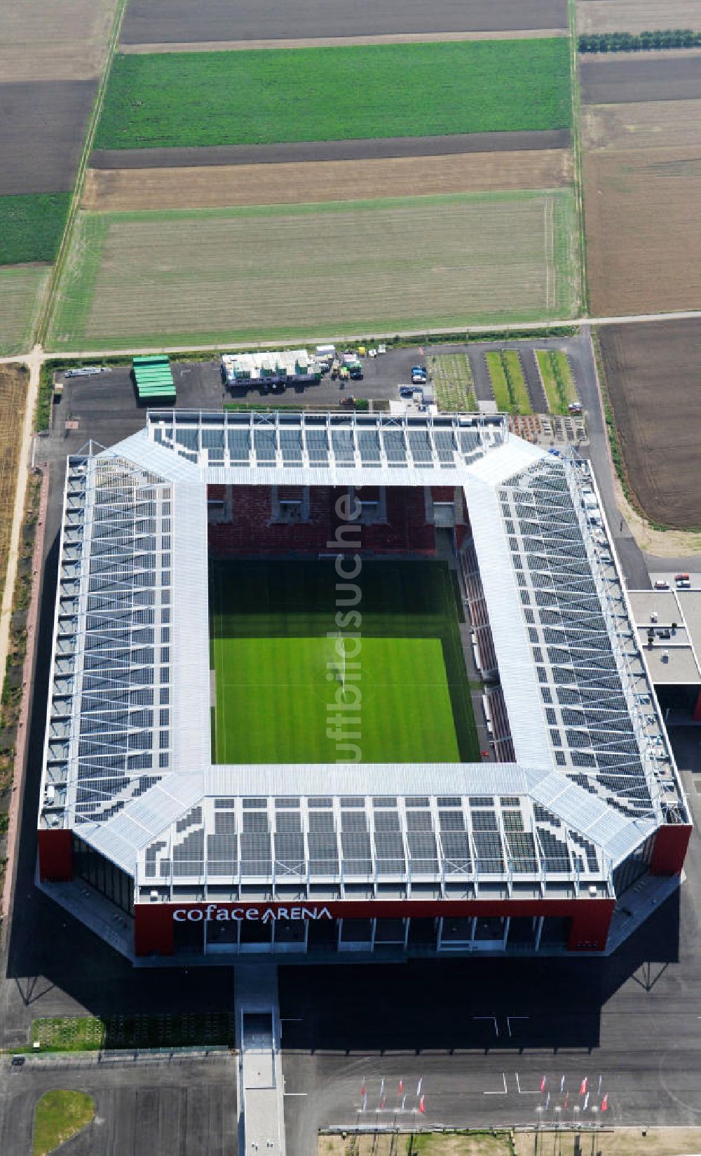 Luftaufnahme Mainz - Neues eingeweihtes Fußball- Stadion Coface-Arena in Mainz