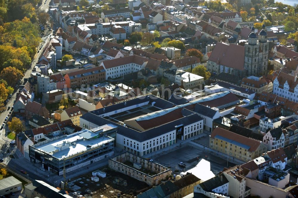 Luftbild Wittenberg - Neues Einkaufszentrums Arsenal in der Innensatdt von Wittenberg in Sachsen-Anhalt