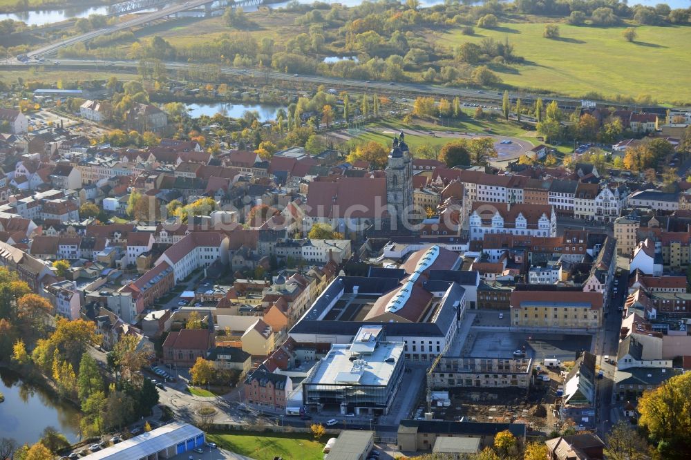 Luftbild Wittenberg - Neues Einkaufszentrums Arsenal in der Innensatdt von Wittenberg in Sachsen-Anhalt