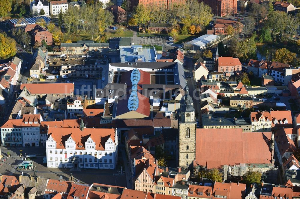 Luftbild Wittenberg - Neues Einkaufszentrums Arsenal in der Innensatdt von Wittenberg in Sachsen-Anhalt