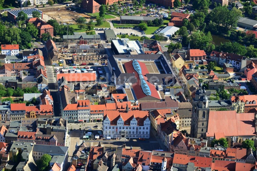 Luftbild Wittenberg - Neues Einkaufszentrums Arsenal in der Innensatdt von Wittenberg in Sachsen-Anhalt