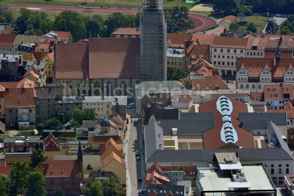 Luftbild Wittenberg - Neues Einkaufszentrums Arsenal in der Innensatdt von Wittenberg in Sachsen-Anhalt