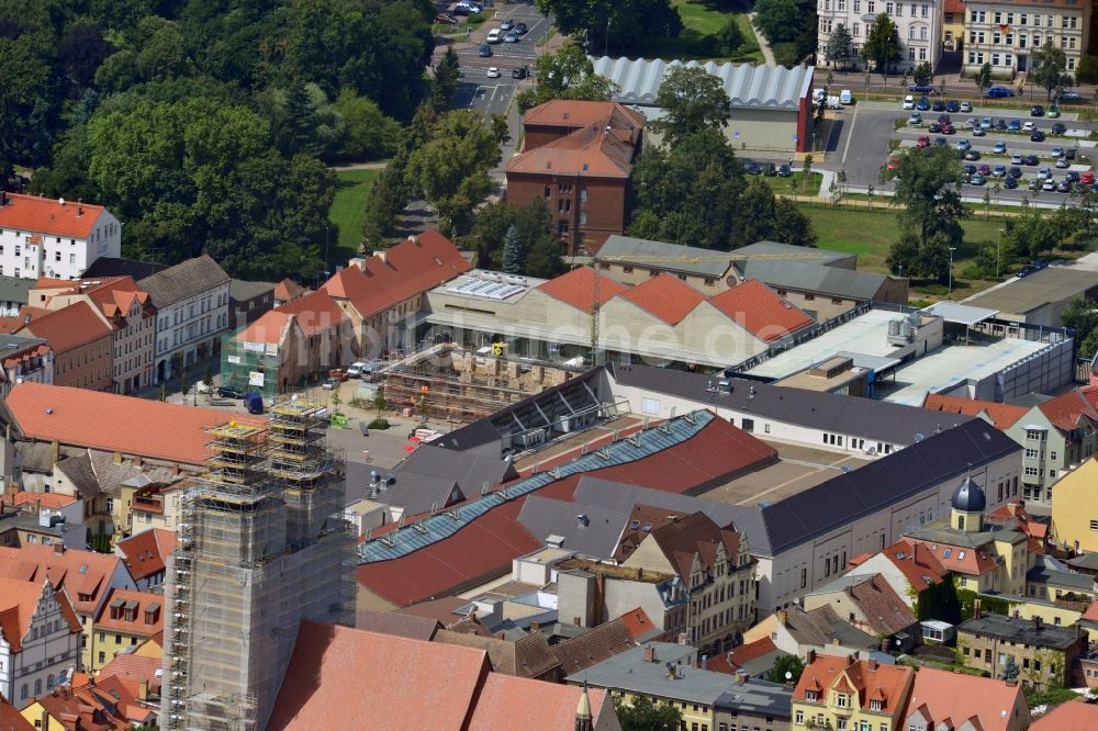 Luftbild Wittenberg - Neues Einkaufszentrums Arsenal in der Innensatdt von Wittenberg in Sachsen-Anhalt