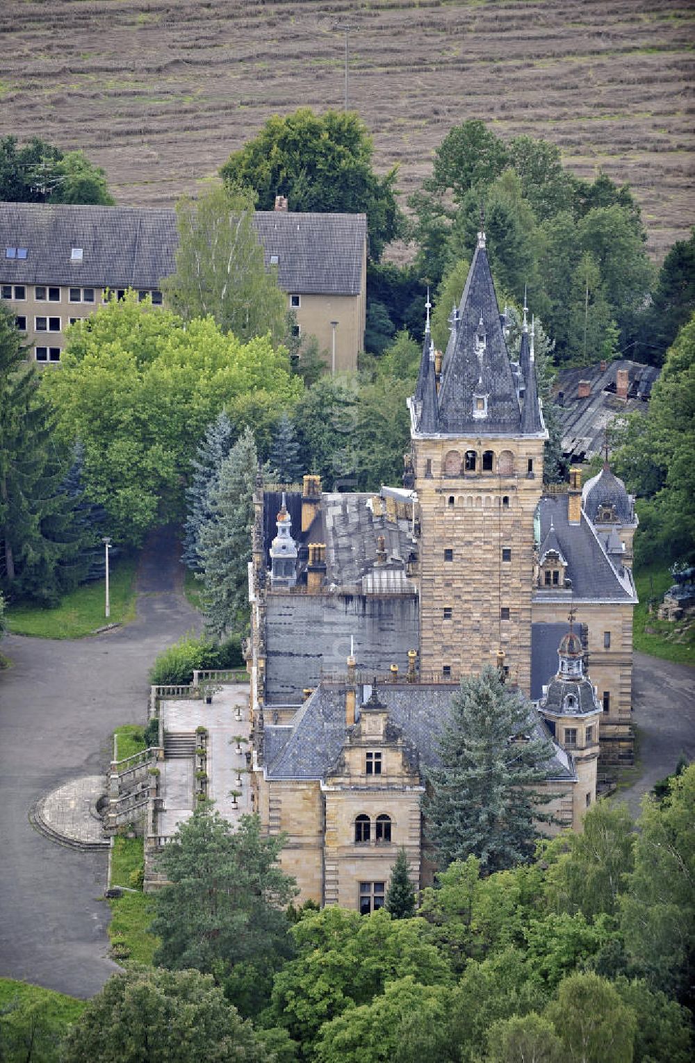 Luftbild Hummelshain - Neues Jagdschloss Hummelshain