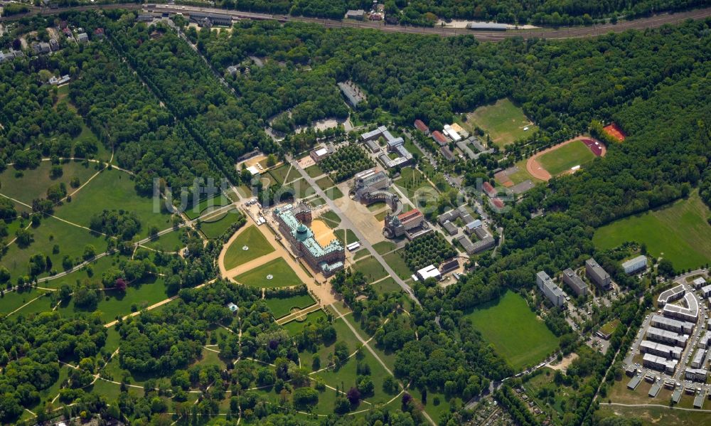 Luftaufnahme Potsdam - Neues Palais im Ortsteil Westliche Vorstadt in Potsdam im Bundesland Brandenburg, Deutschland