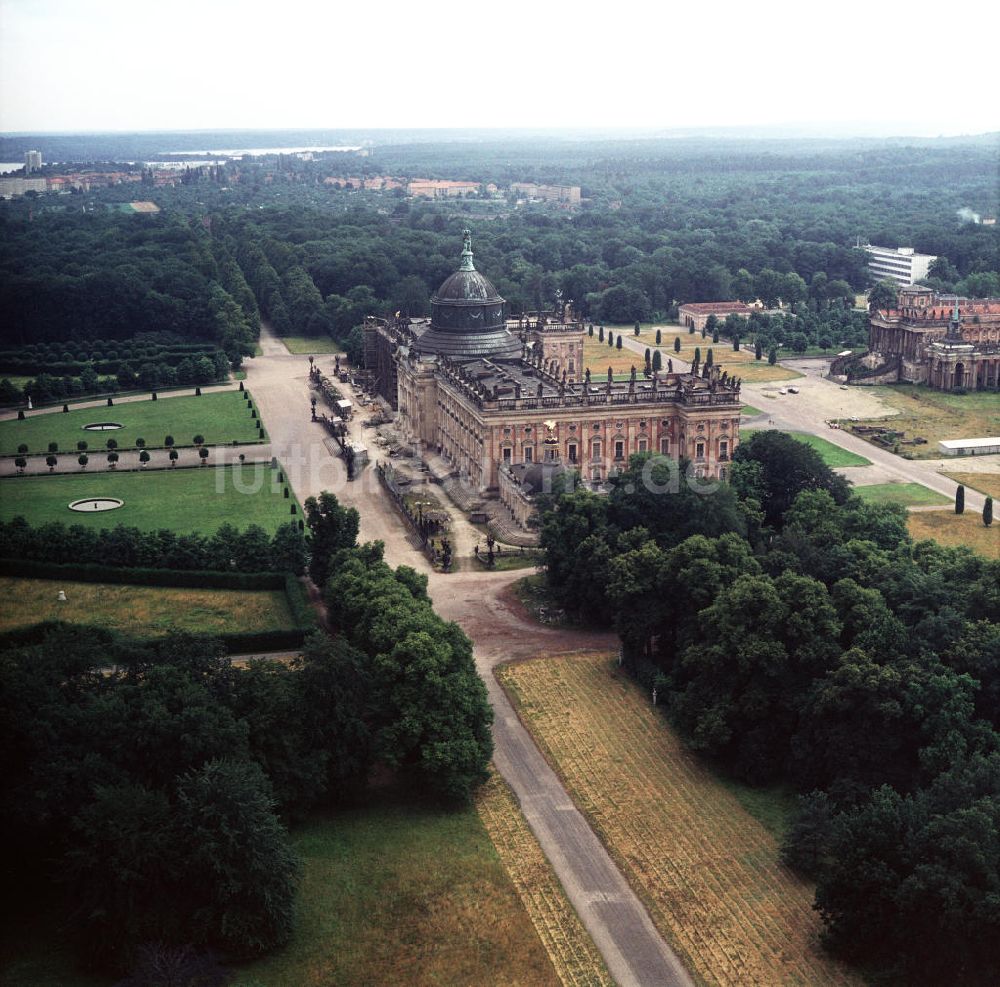 Potsdam von oben - Neues Palais in Potsdam