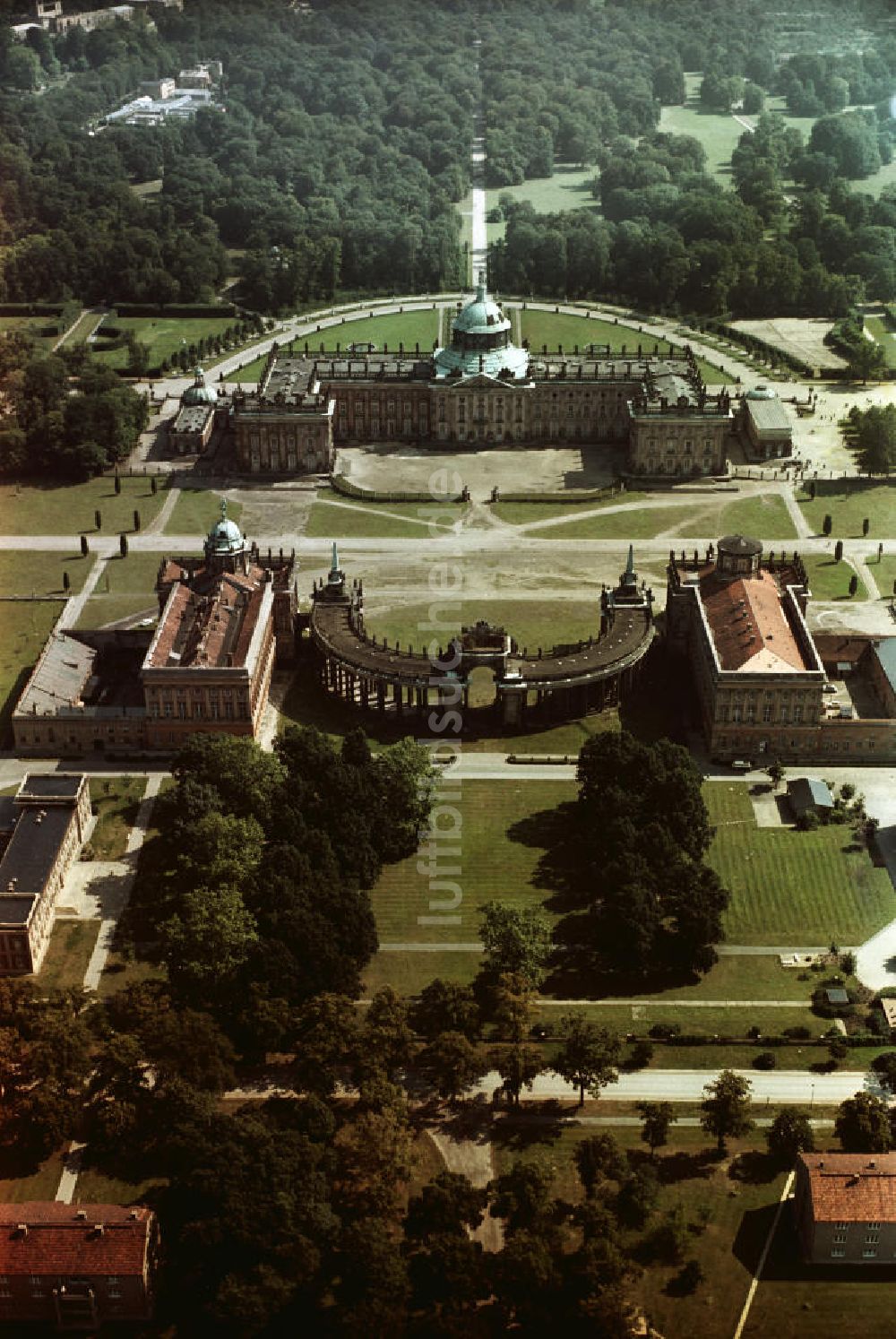 Potsdam von oben - Neues Palais in Potsdam