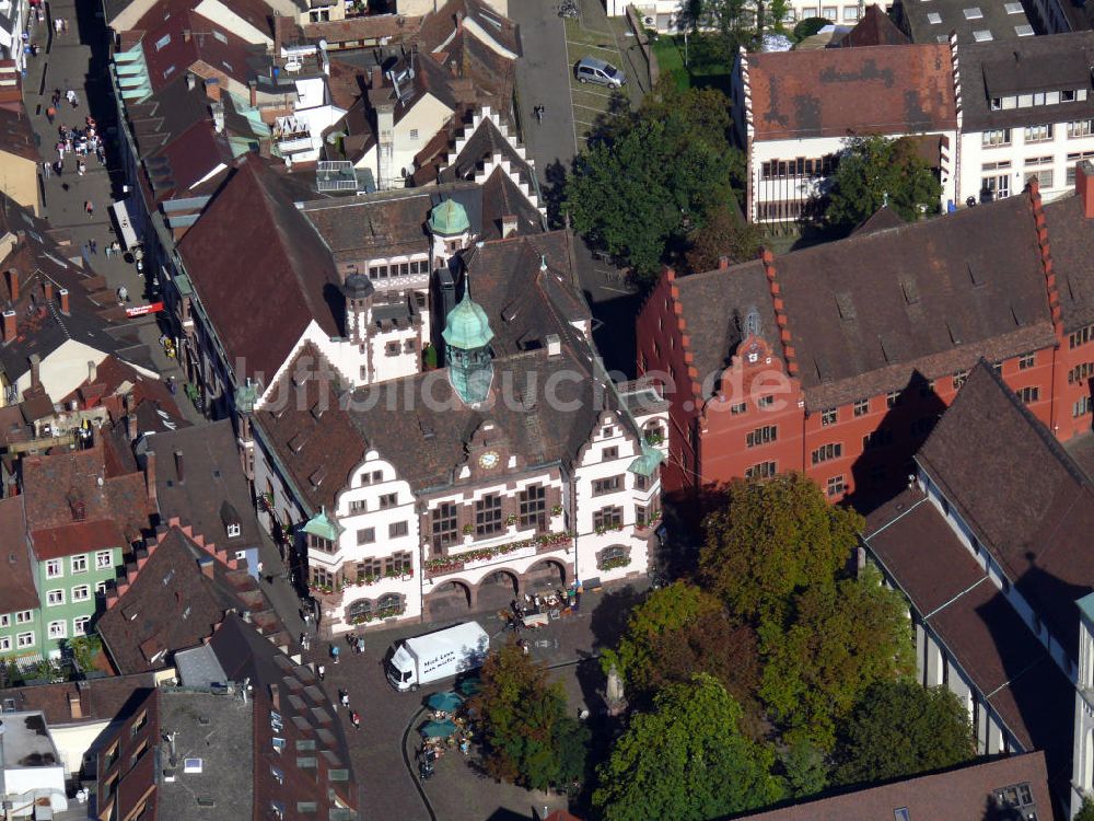 Freiburg im Breisgau von oben - Neues Rathaus in Freiburg, Baden-Württemberg