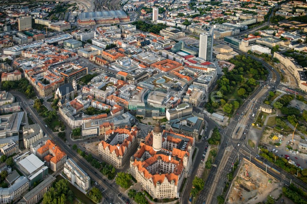 Luftbild Leipzig - Neues Rathaus in Leipzig im Bundesland Sachsen