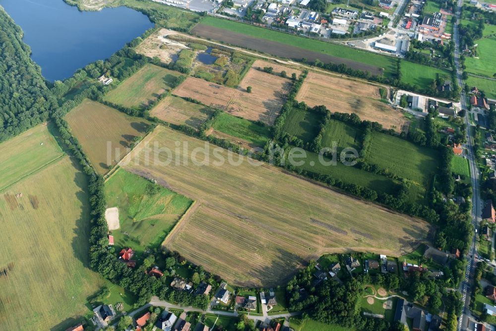 Aurich aus der Vogelperspektive: Neues Sangruben-Gelände in Aurich im Bundesland Niedersachsen