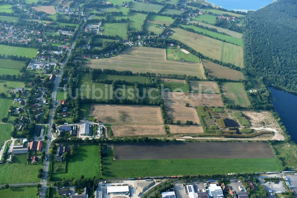 Aurich aus der Vogelperspektive: Neues Sangruben-Gelände in Aurich im Bundesland Niedersachsen