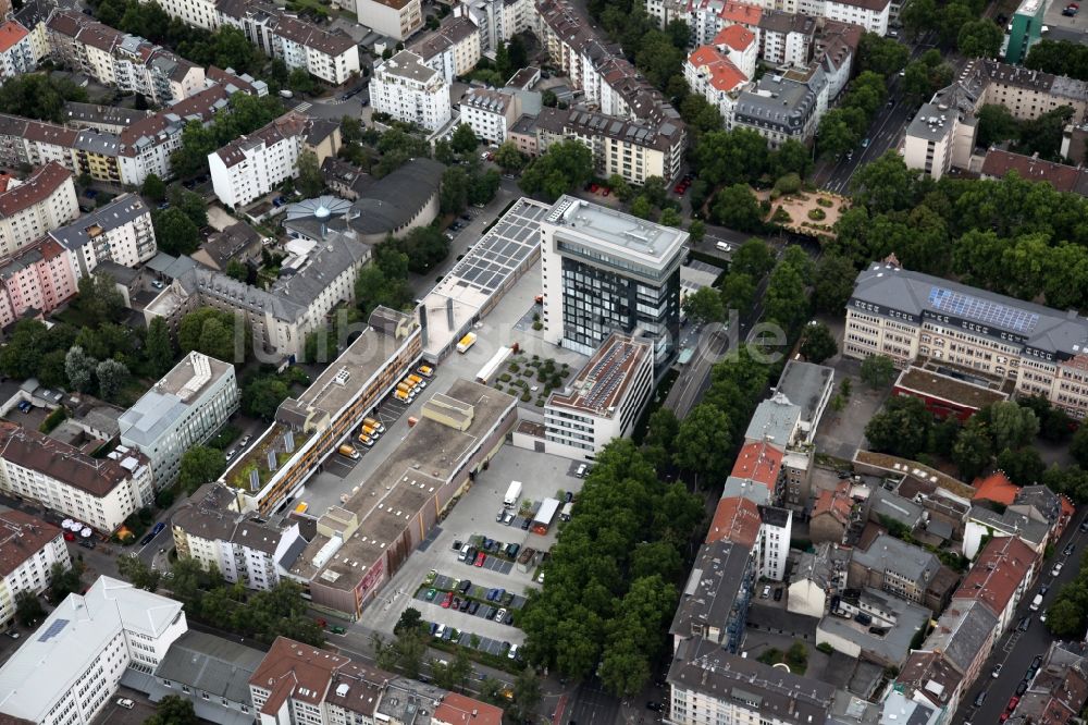 Luftbild Mainz - Neues Verwaltungsgebäude der MVG Mainzer Verkehrsgesellschaft mbH in Mainz im Bundesland Rheinland-Pfalz