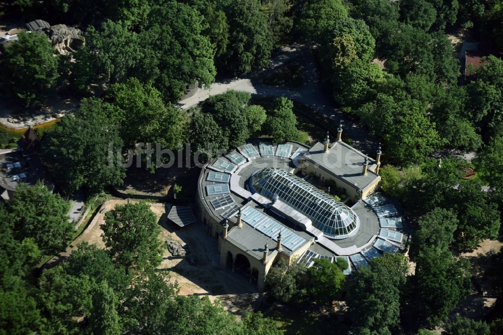 Luftaufnahme Berlin - Neues Vogelhaus Welt der Vögel am Zoogelände des Zoologischen Garten in Berlin