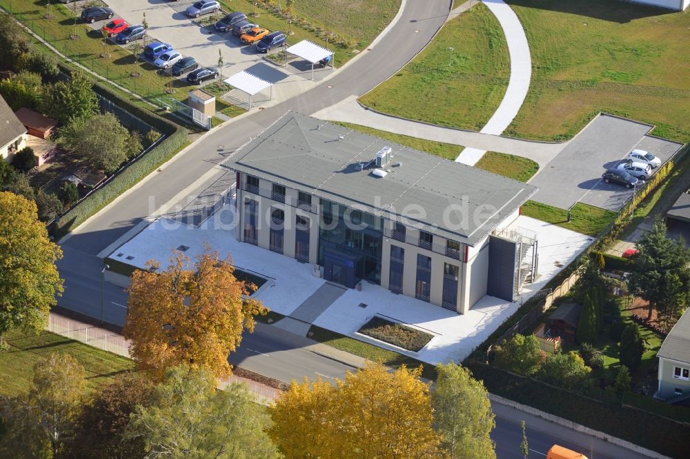 Luftaufnahme Stavenhagen - Neugebaute Hauptverwaltung des WZV WasserZweckVerband Malchin Stavenhagen in Stavenhagen in Mecklenburg-Vorpommern