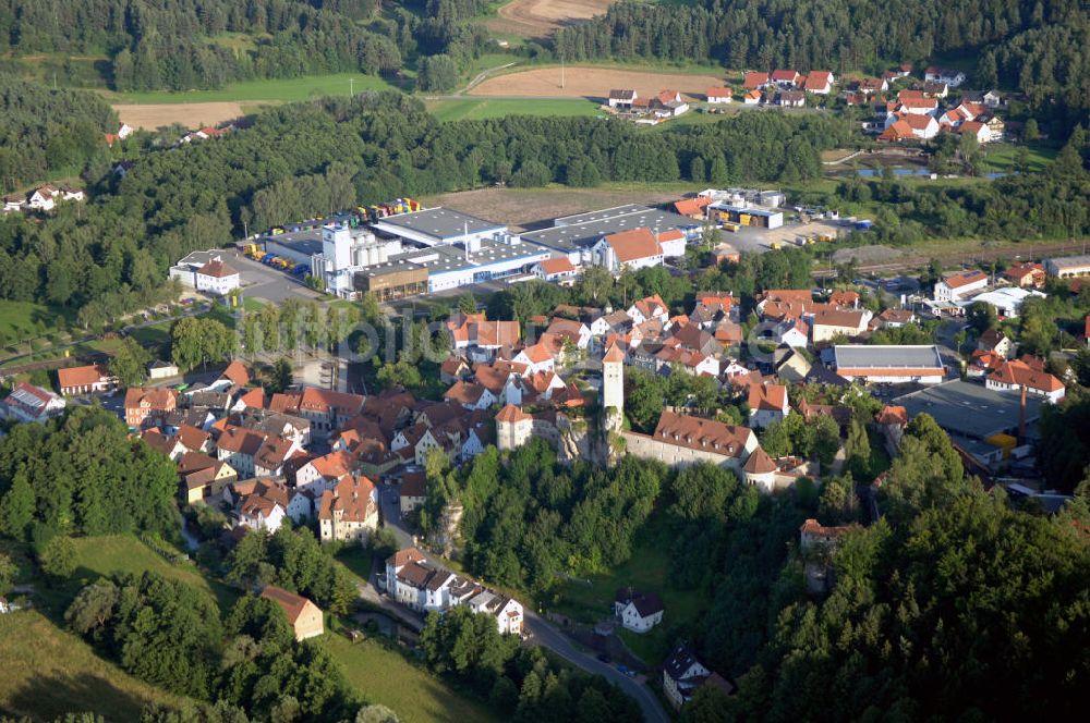 Neuhaus an der Prignitz aus der Vogelperspektive: Neuhaus an der Prignitz Stadtansicht