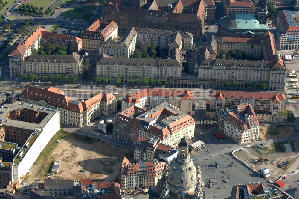 Luftaufnahme Dresden - Neumarkt und Altmarkt in Dresden